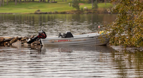 Bicycles on a lake