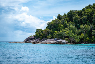 Scenic view of sea against sky