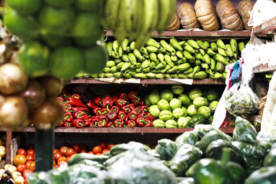 Fruits for sale at market stall