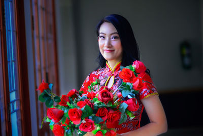 Portrait of a smiling young woman