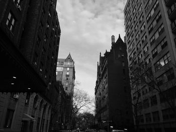 Low angle view of buildings against sky