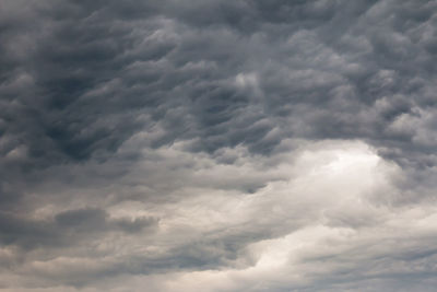 Low angle view of clouds in sky