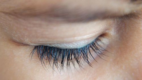 Close-up of woman eye