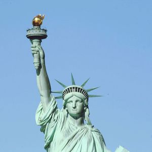 Statue of liberty against clear sky