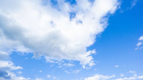 Low angle view of clouds in sky