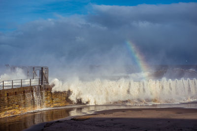 Panoramic view of sea against sky