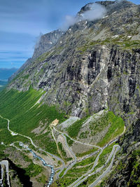 Aerial view of landscape against sky