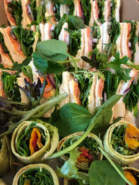 Close-up of chopped vegetables in plate