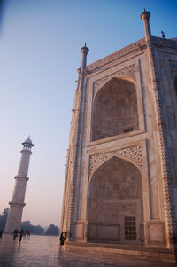 Low angle view of historical building