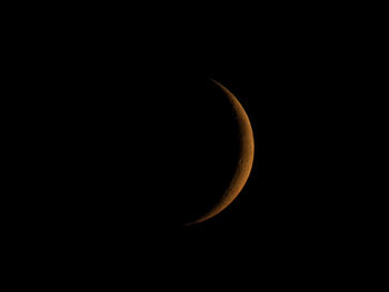 Close-up of moon against sky at night