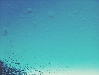 Close-up view of blue background