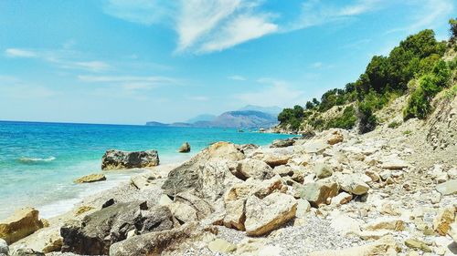 Scenic view of sea against sky