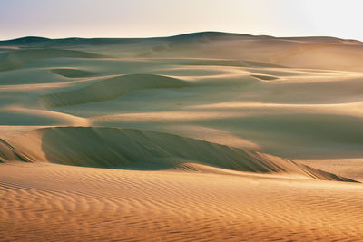 Scenic view of desert against sky