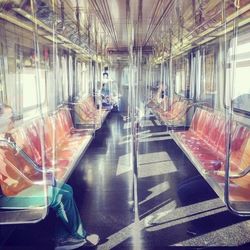 Interior of train