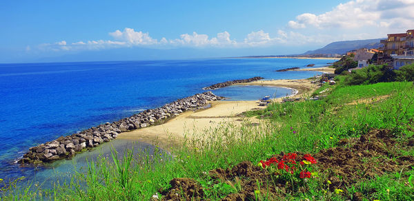 Scenic view of sea against sky