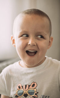Close-up of cute baby boy