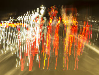 Close-up of illuminated firework display