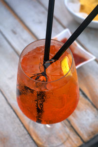 Close-up of drink on table