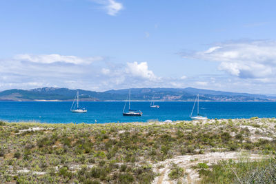 Scenic view of sea against sky