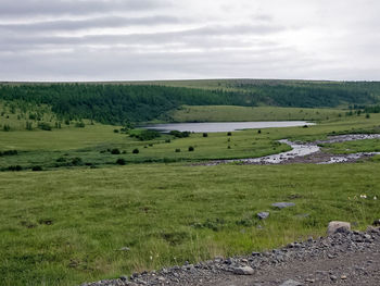 Scenic view of landscape against sky