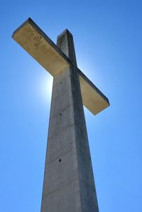 Low angle view of christian monument