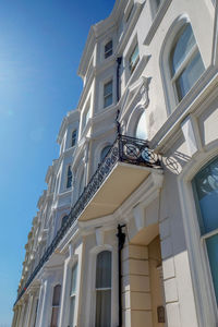 Low angle view of building against clear sky