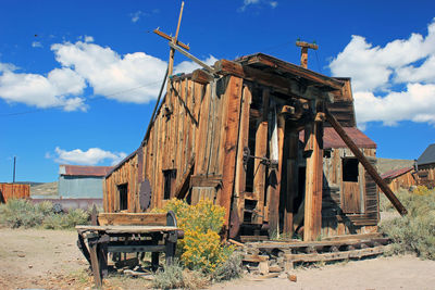 Abandoned built structure against sky