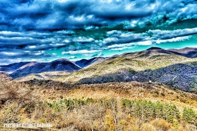 Scenic view of landscape against sky