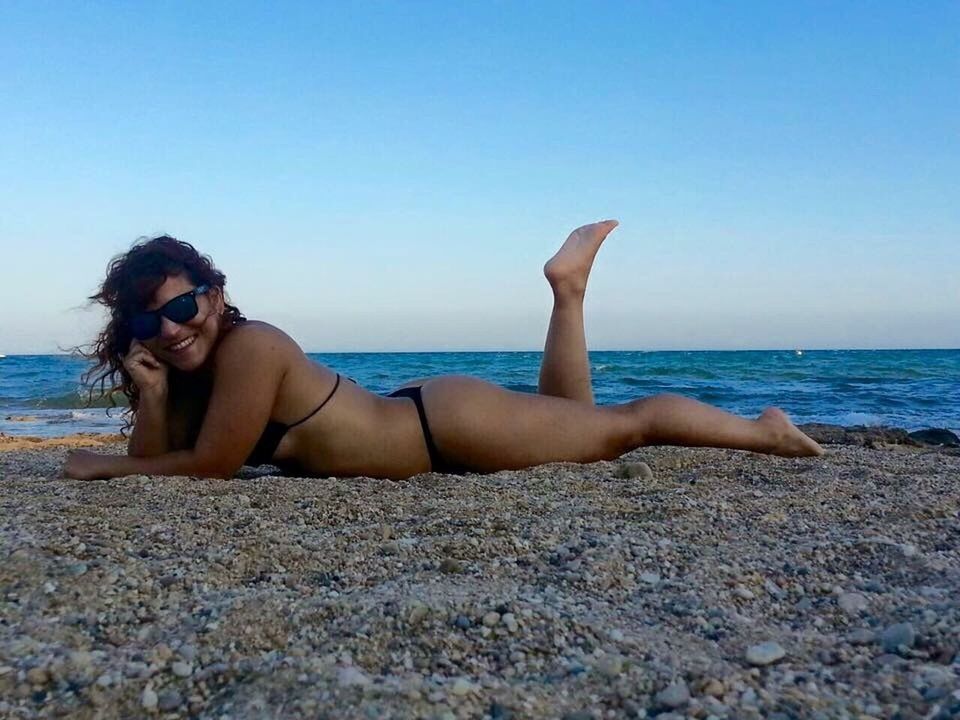 WOMAN ON BEACH