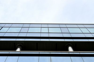 Close-up low angle view of glass structure