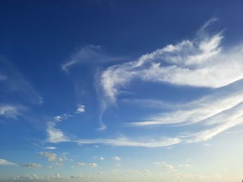 Low angle view of clouds in sky