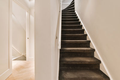 Low angle view of spiral staircase