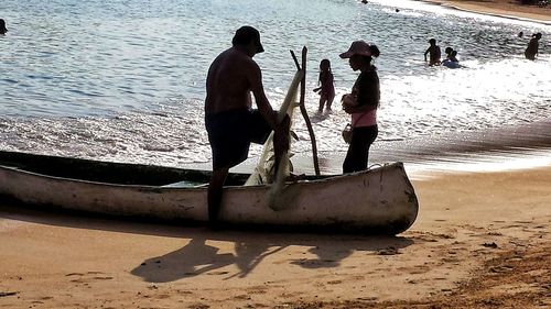 People on beach