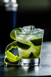 Close-up of drink on table