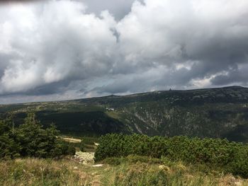 Scenic view of landscape against sky