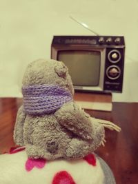 Close-up of cup on table