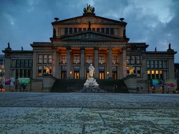 Low angle view of historical building