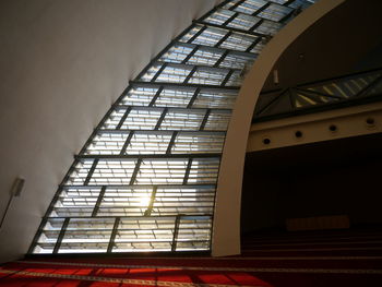 Low angle view of window in building