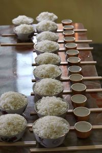 Close-up of food on table