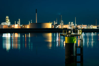 Industry at a riverside in europoort, near rotterdam, the netherlands