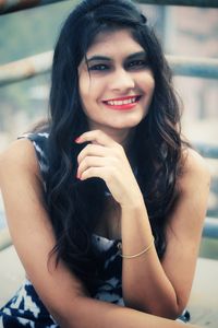 Portrait of a smiling young woman