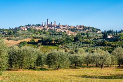 Skyline of little town of san gimignano, tuscany