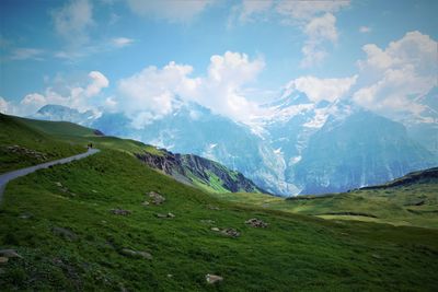 Scenic view of landscape against sky