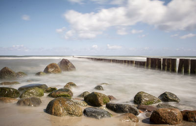 Scenic view of sea against sky