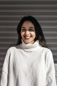 Portrait of a smiling young woman