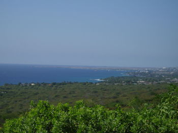 Beautiful nature scenery with blue sky and sea