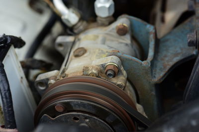 Close-up of rusty car