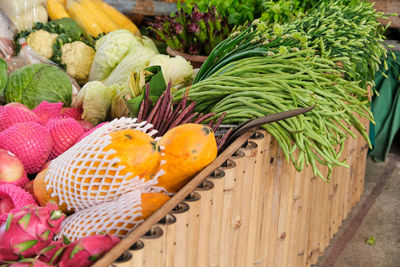 Fruits and vegetables in market