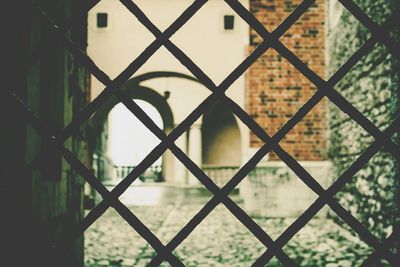 Close-up of chainlink fence