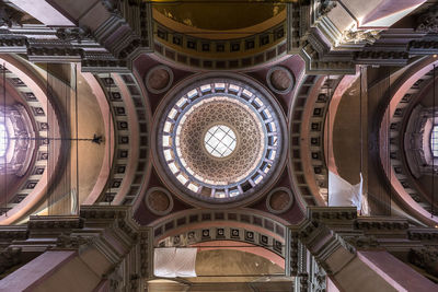 Low angle view of ceiling of building